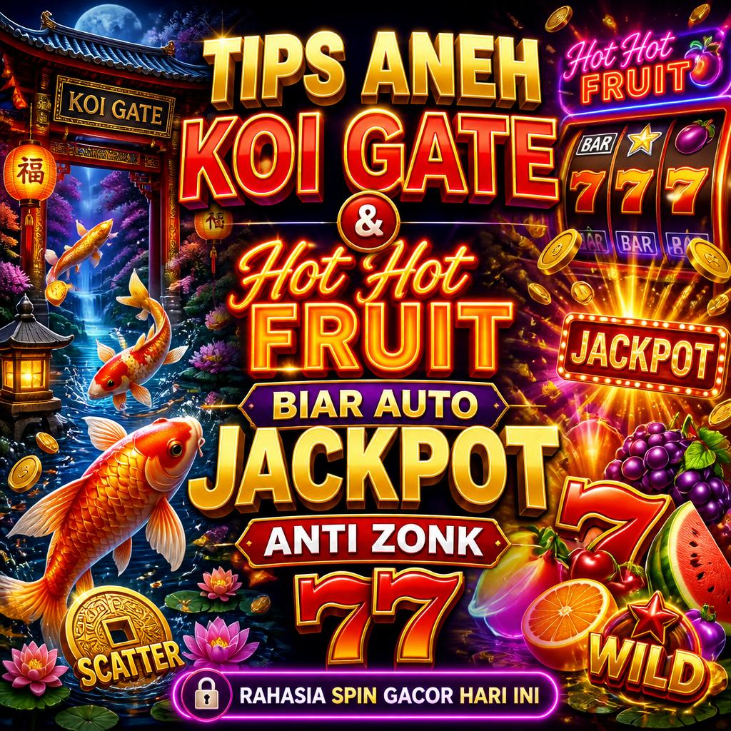 Tips Aneh Koi Gate & Hot Hot Fruit Biar Auto Jackpot Anti Zonk 77